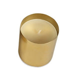Shine Gold Brass Finish Candle - Single Wick