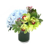 blue hydrangea orchid vase arrangement hong kong - THE LUISIA 